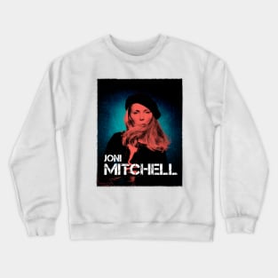 Joni Mitchell // 1970s Fan Art Design Crewneck Sweatshirt